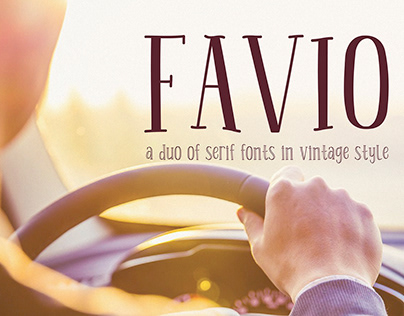 Favio - playful duo of vintage fonts