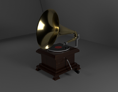 Project thumbnail - Gramophone 3D Modeling