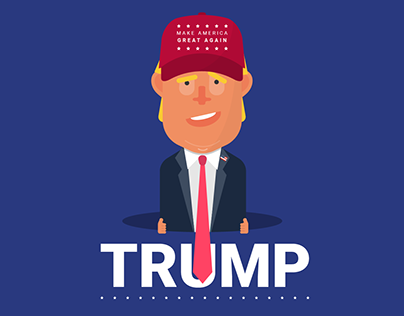 The Three Moods of Donald Trump - GIF & Illustration