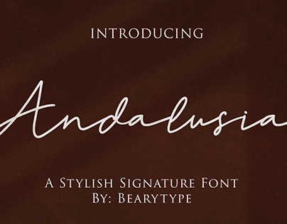 Andalusia Signature Font