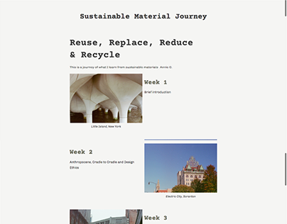 Sustainable Material Learning Journey