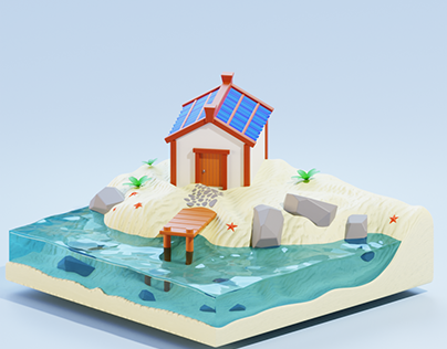3Д проект "Пляж"
