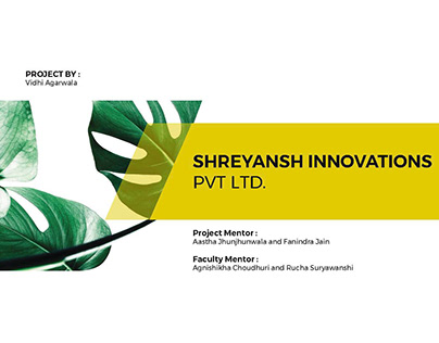 Shreyansh Innovations Pvt. Ltd - Work Compilation