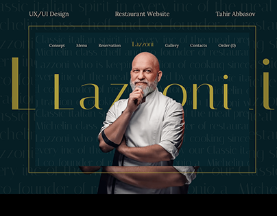Restaurant Website-UX/UI concept