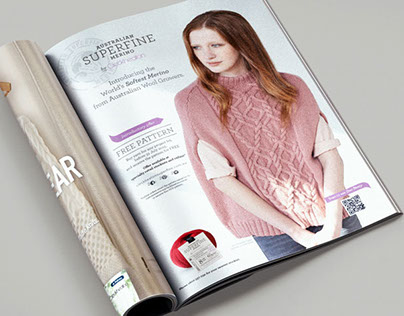 Advertorials for a Knitting Magazine