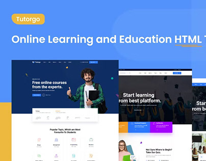 Free Tutorgo - Online Learning Education HTML Template