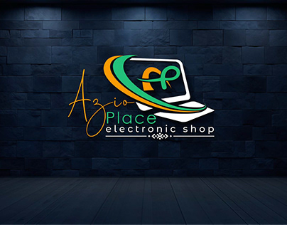 A unique "AP" letter electronic shop logo