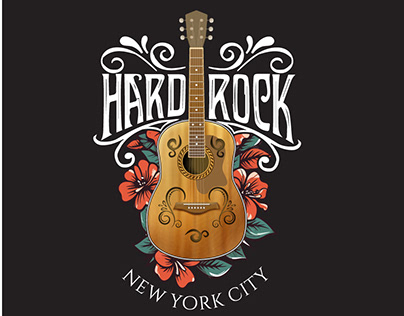 hard rock t-shirt deign
