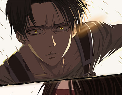 AOT Levi and Eren Illustration and Animation