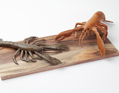 Handmade Leather Lobsters