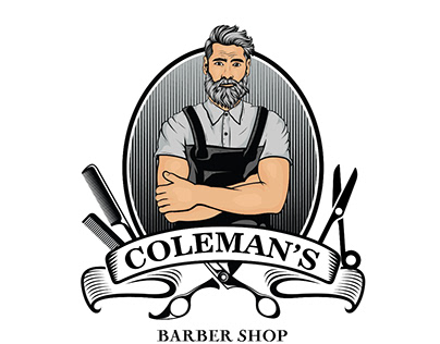 Logo design for barber