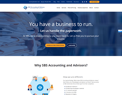 Accounting website design