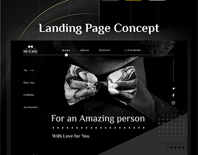 Landing Page for Bow Tie store