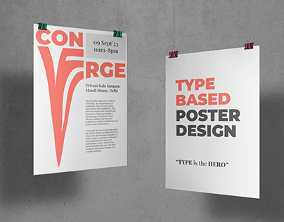 Type-based Poster Design - Converge