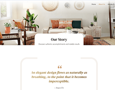 Prototype: Interior Design website