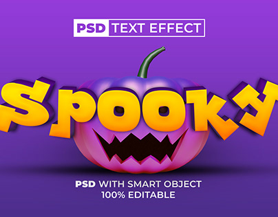 Spooky text effect funny style