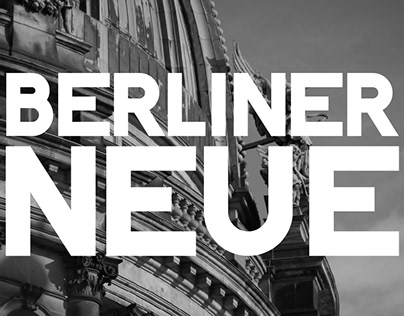 Berliner Neue - Free typeface