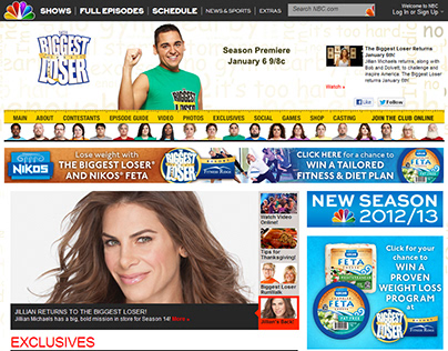 Nikos® and The Biggest Loser Digital Promotion