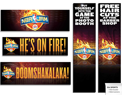 NBA JAM Launch Web Banners