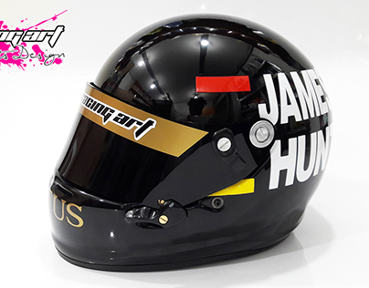 Kimi Raikkonen Replica Helmet. James Hunt edition.