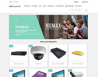 Web Design Online Store For Daly Export