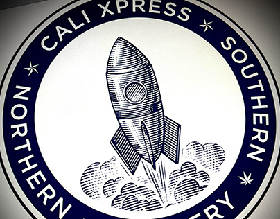 Cali Xpress Illustrated Brandmark by Steven Noble