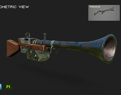 Project thumbnail - 3D Gun (Stylized Gun)