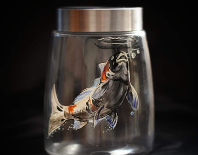 Realistic glass painting