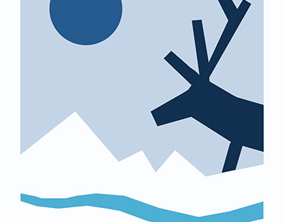 winter deer(free art)