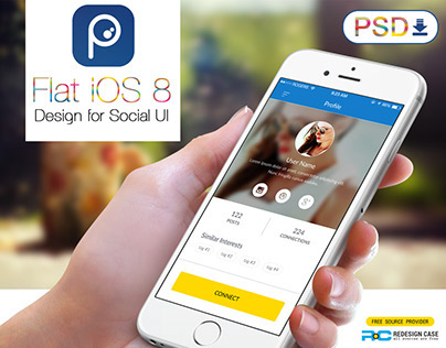 Social Mobile App Concept for iPhone 6