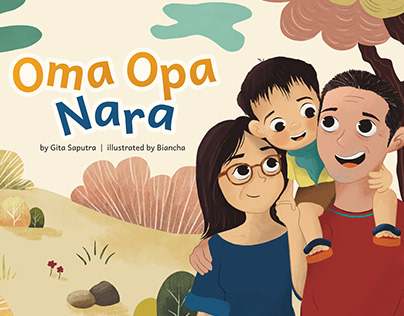 "Oma Opa Nara" Children Book Illustration
