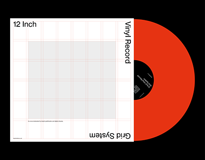 12 Inch Vinyl Record Sleeve Grid System for InDesign