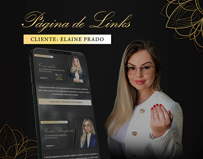Project thumbnail - Página de links | Elaine Prado | Mentora de Hair Care