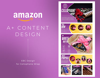 A+ Content Design | Amazon EBC | Cellophane Wrap