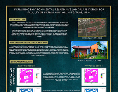 Designing Environmental Landscape Design for FRSB, UPM