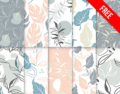 Free Floral Pattern Set in PSD