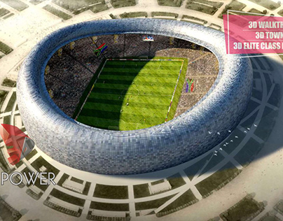 3D Modeling & Rendering Of A Stadium