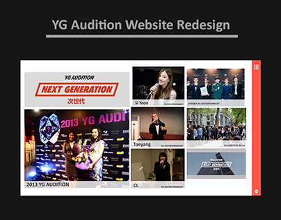 Responsive Website Redesign - YG Audition