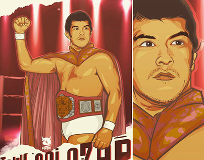 Tony Salazar Lucha Libre Ilustracion