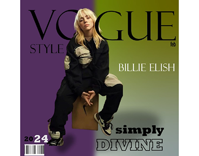 magazine cover page of Billie Elish