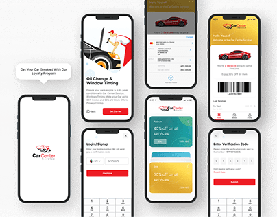 Car Service Loyalty Mobile App