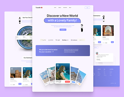 Project thumbnail - Travellin Landing Page Design