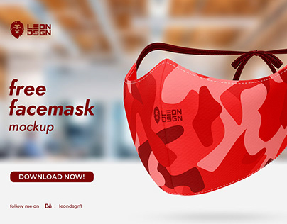 Download Free Mask Mockup Projects Photos Videos Logos Illustrations And Branding On Behance PSD Mockup Template