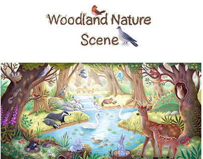 Woodland Nature Scene