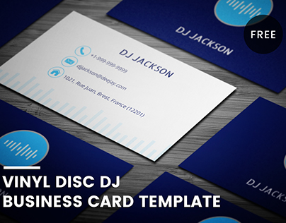 Free Minimal DJ Business Card Template