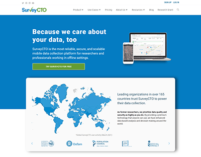 SurveyCTO mobile data collection platform
