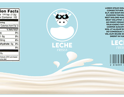 Etiqueta de leche