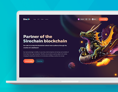 Blockchain partner website design