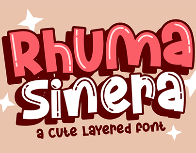 Rhuma Sinera - Layered Font
