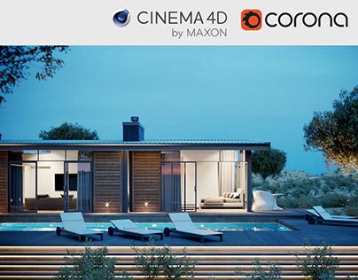 House Karoo - Corona for Cinema4D Exterior scene files